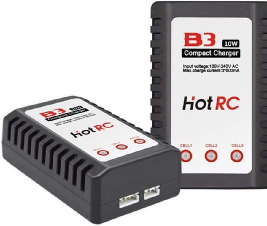 Entry Level Lipo Charger | Batt/Charger Top RC Hotrc Lipo Battery Charger 2S - 3S 7.4V & 11.1V B3 (10W Version)