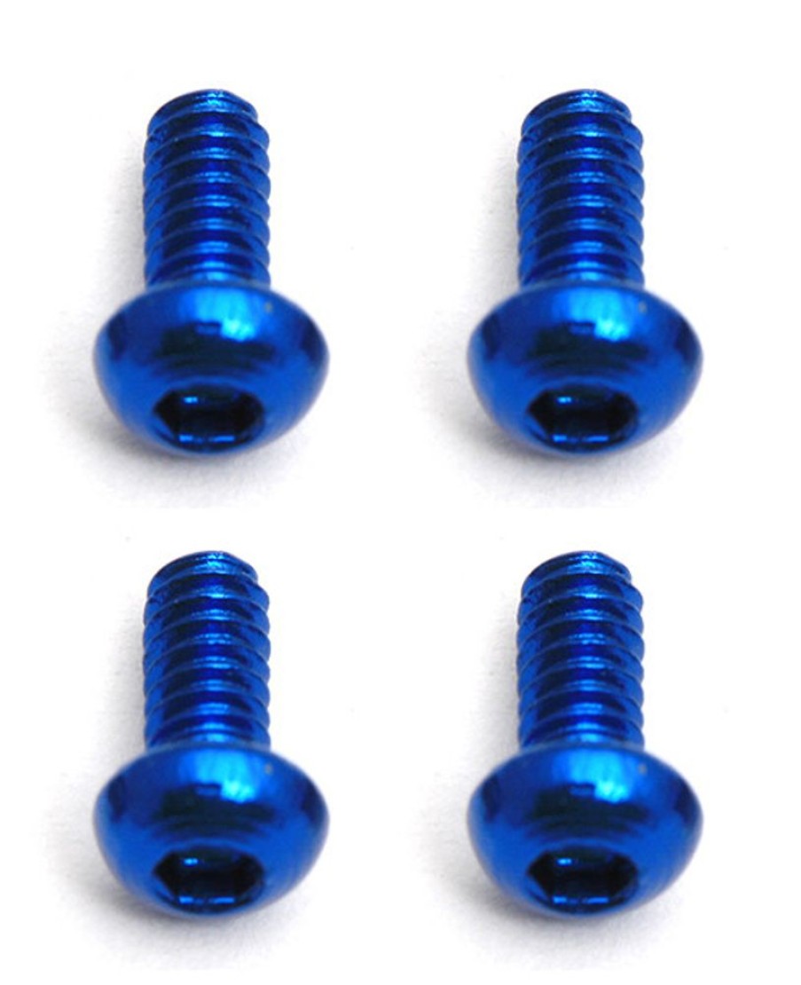 Car Parts By Brand | Parts Team Associated (D) Team Associated 2X4Mm Aluminum Button Head Screw (Blue) (6)