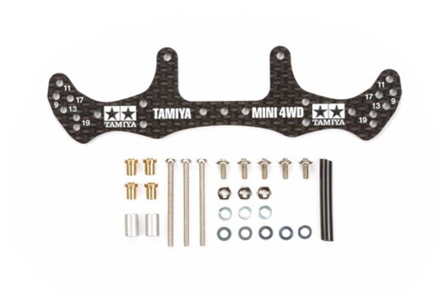 Parts Tamiya Tamiya 1/32 Mini 4Wd Hg Parts 1.5Mm Rear Carbon Wide Stay Plate Set Gp499