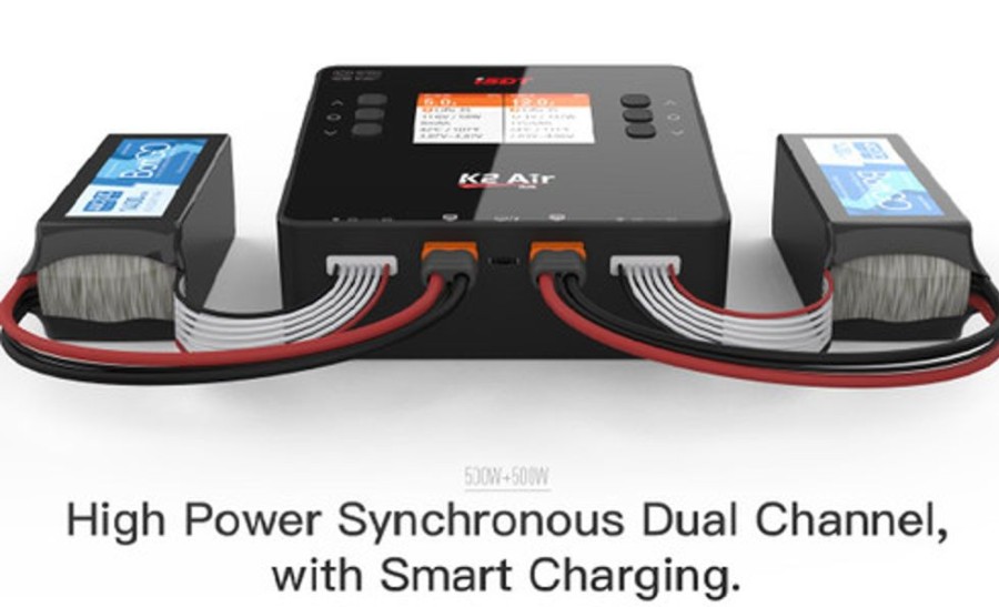 Multi Function Charger | Batt/Charger iSDT Isdt K2 Air 500W X2 Dual Ac/Dc Charger