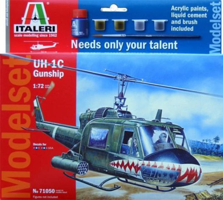 Aircraft | Model & Die-Cast Italeri Italeri - 1/72 Uh-1C Gunship Plastic Model Kit [1-71050]