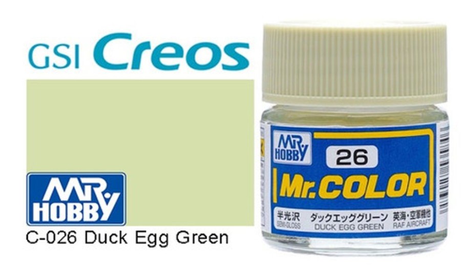 Mr. Hobby Paint | Accessories Mr Hobby Gunze - C026 Mr Color Semi Gloss Duck Egg Green