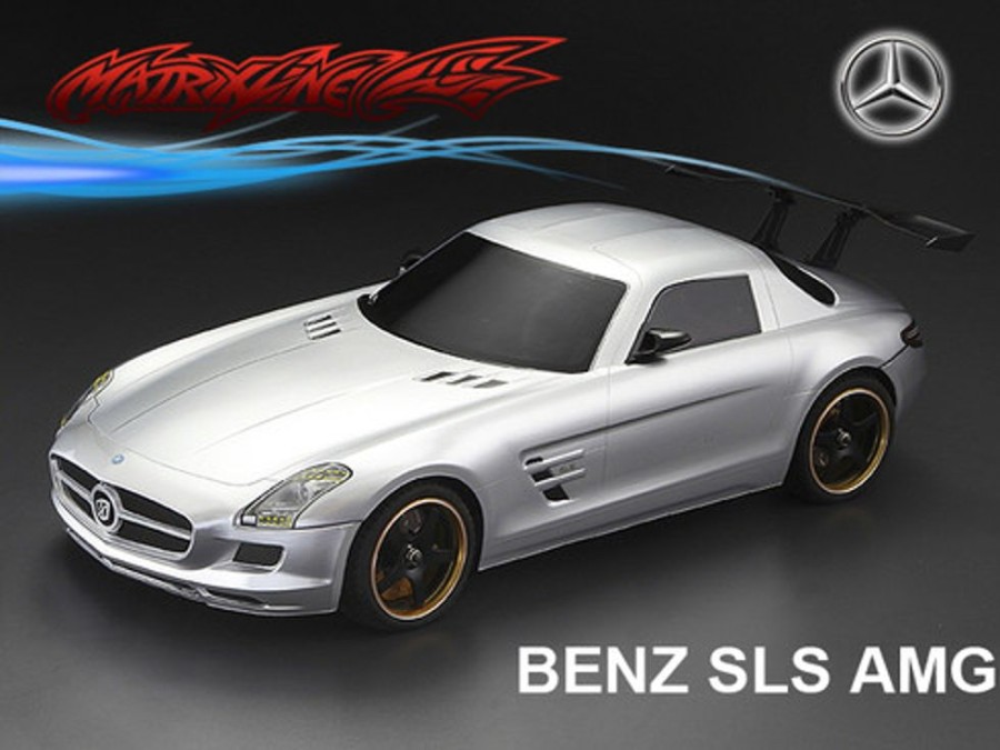 Rc Car Shell & Accessories | Parts Matrixline Benz Sls Amg Pc Body Shell With Chrome Light Bucket