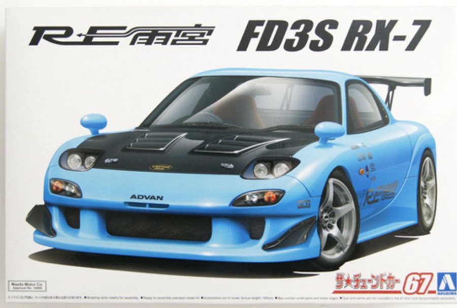 Cars | Model & Die-Cast Aoshima Aoshima - 1/24 Mazda Re Amemiya Fd3S Rx-7 1999 Kit