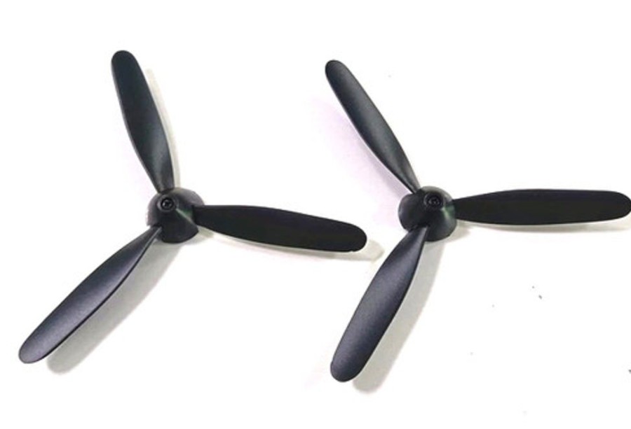 Planes Volantex Volantex Rc 3 Blades Propeller 2 Pieces For 761-11 Bf109, 761-12 Spitfire 761-13 P40 400Mm 761-15 Zero 400Mm Rc Plane (2Pcs)