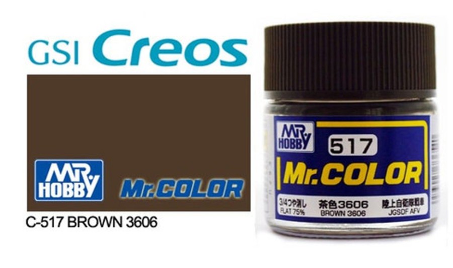 Mr. Hobby Paint | Accessories Mr Hobby Gunze - C517 Mr Color Brown 3606