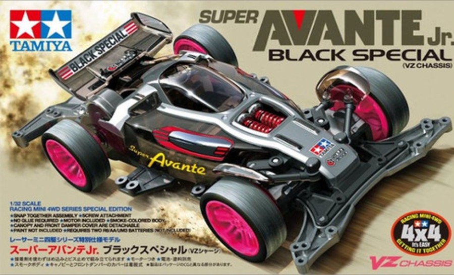 Cars/Tanks Tamiya Tamiya 1/32 Super Avante Jr. Black Special Vz-Chassis