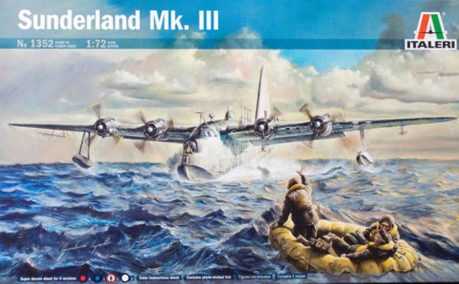 Aircraft | Model & Die-Cast Italeri Italeri - 1/72 Sunderland Mk.Iii Plastic Model Kit [1-1352]