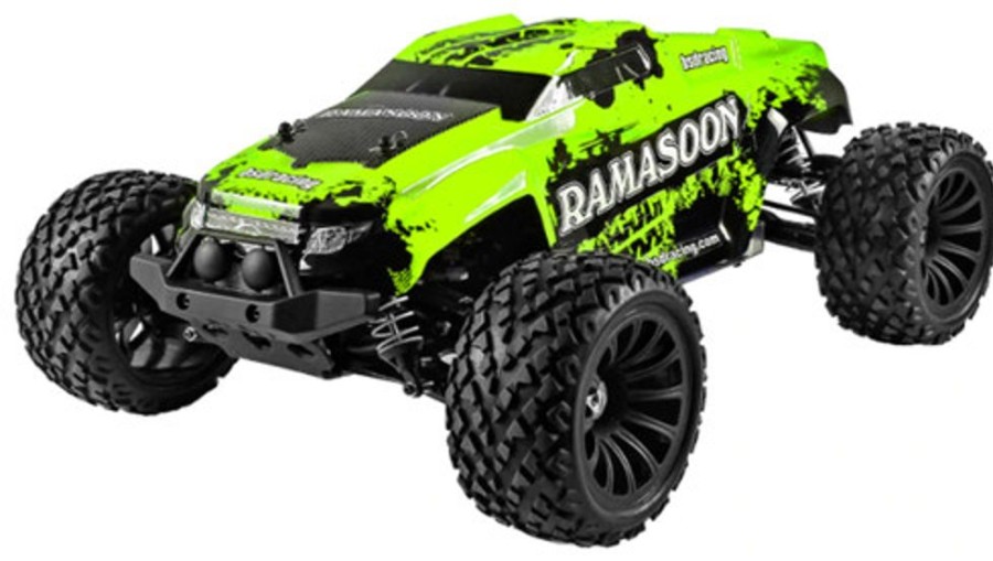 Off-Road | Cars/Tanks BSD Bsd Bs915T Ramasoon 1/10 4Wd Brushless Rtr Monster Truck Green Colour W/ E3 1.2A Li-Po Charger