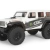 Cars/Tanks Axial Axial 1/24 Scx24 2019 Jeep Wrangler Jlu Crc 4Wd Rock Crawler Brushed Rtr, White