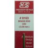 Brass | Accessories K&S K&S Brass Rod 3/32" X 12" #8163