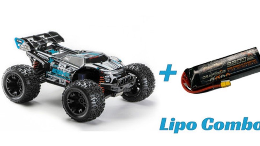 Off-Road | Cars/Tanks Team Magic Team Magic E5Hx-4S 1:10 Monster Truggy (Blue) Lipo Combo