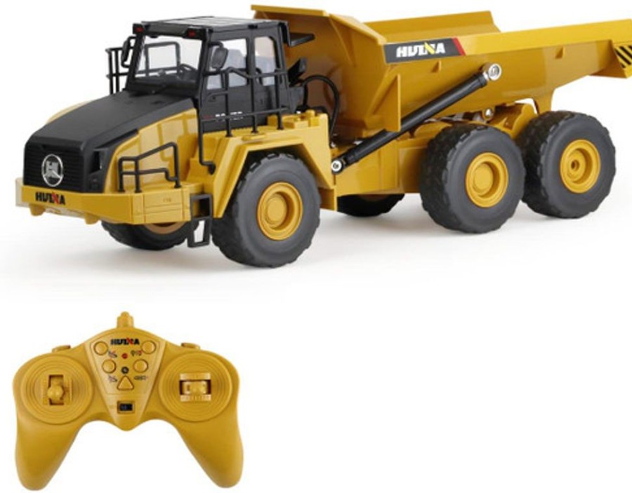 Cars/Tanks Huina Huina 1568 2.4Ghz Alloy Dump Truck Caterpillar Tractor Model Engineering Vehicle Excavator