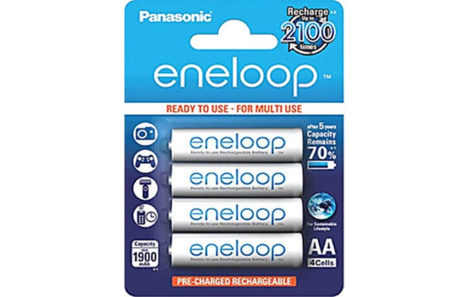 Rechargeable Aa/Aaa Batteries | Batt/Charger Sanyo Panasonic Eneloop 1.2V 1900Mah Nimh Aa Battery