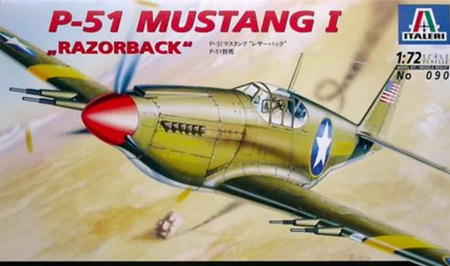 Aircraft | Model & Die-Cast Italeri Italeri - 1/72 P-51 Mustang I "Razorback" Plastic Model Kit [1-090]