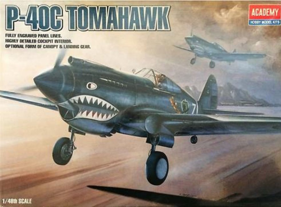 Aircraft | Model & Die-Cast Academy Academy 1/48 P-40C Tomhawk Plastic Model Kit [12280]