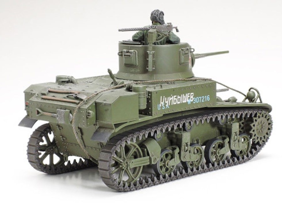 Military | Model & Die-Cast Tamiya Tamiya - 1/35 Us Light Tank M3 Stuart Late Production Plastic Model Kit [35360]