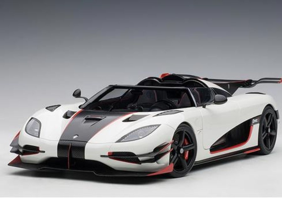 Model & Die-Cast AUTOart Auto Art 1/18 79016 Koenigsegg One : 1 (Pebble White/Carbon Black /Red Accents)