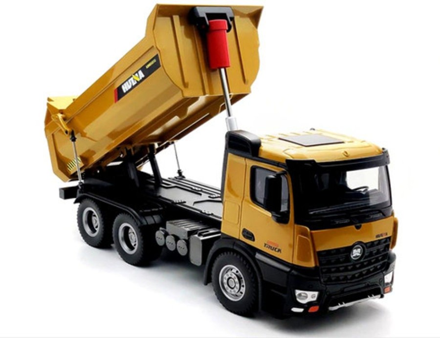 Cars/Tanks Huina Hui Na 1582 Upgraded Full Metal Rtr 2.4Ghz 10 Channel 1:14 Rc Dump Truck