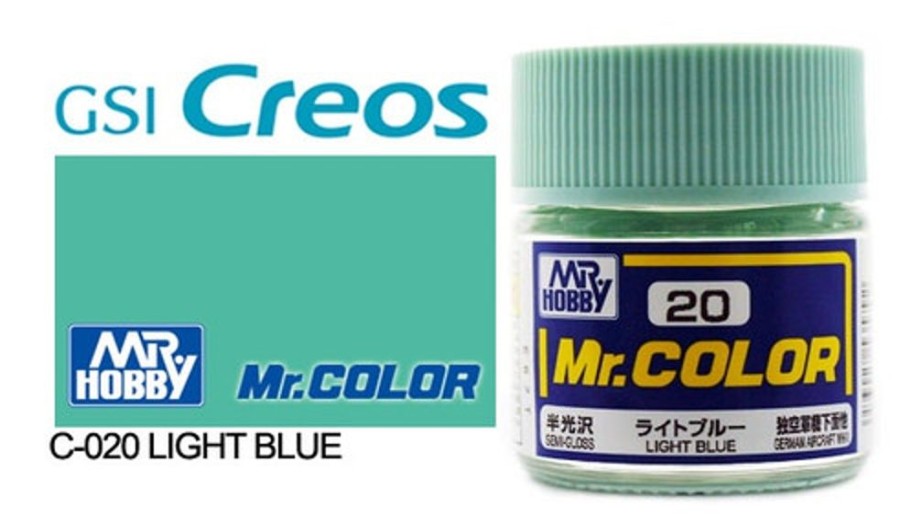 Mr. Hobby Paint | Accessories Mr Hobby Gunze - C020 Mr Color Semi Gloss Light Blue