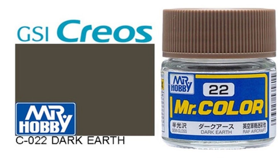 Mr. Hobby Paint | Accessories Mr Hobby Gunze - C022 Mr Color Semi Gloss Dark Earth