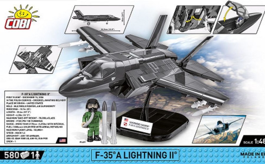 Model & Die-Cast Cobi Cobi-5832 | Armed Forces /5832/ F-35A Lightning Ii 580 Pcs