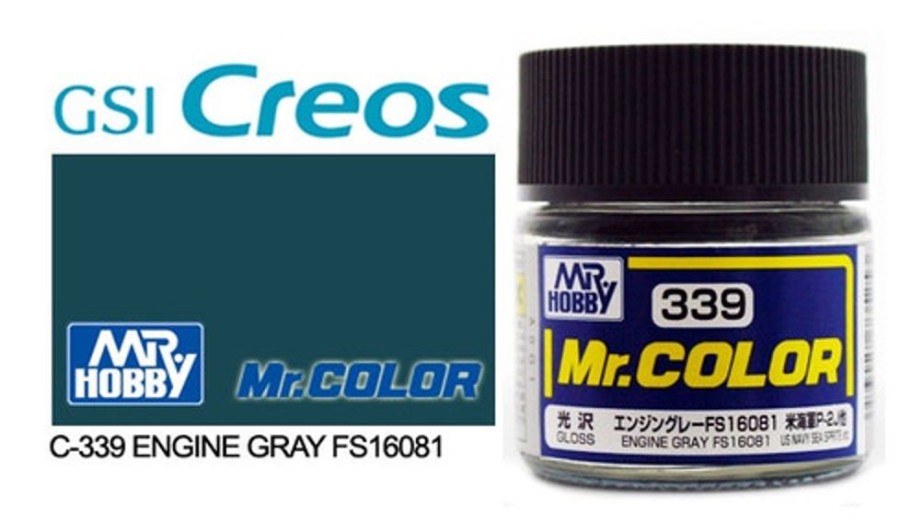 Mr. Hobby Paint | Accessories Mr Hobby Gunze - C339 Mr Color Gloss Engine Grey Fs16081