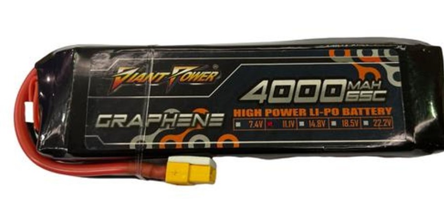 Lithium Polymer Batteries | Batt/Charger Giant Power Giant Power 3S 11.1V 4000Mah 65C Li-Po W/ Xt60 Plug