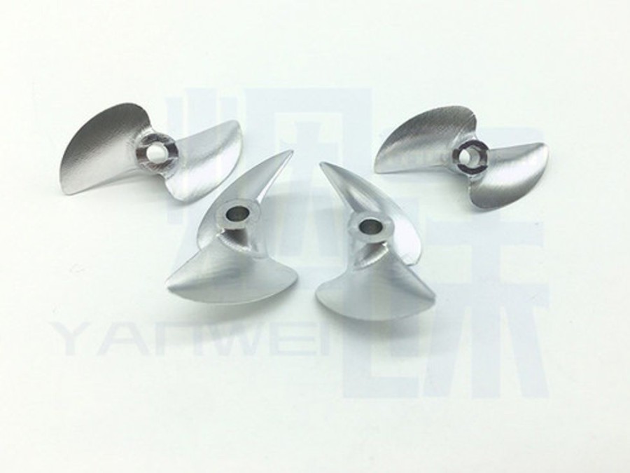 Boat Propellers | Parts Hobby Station 39Mm Cnc High End 2 Blade Negative Propeller For Rc Boat 4Mm Shaft