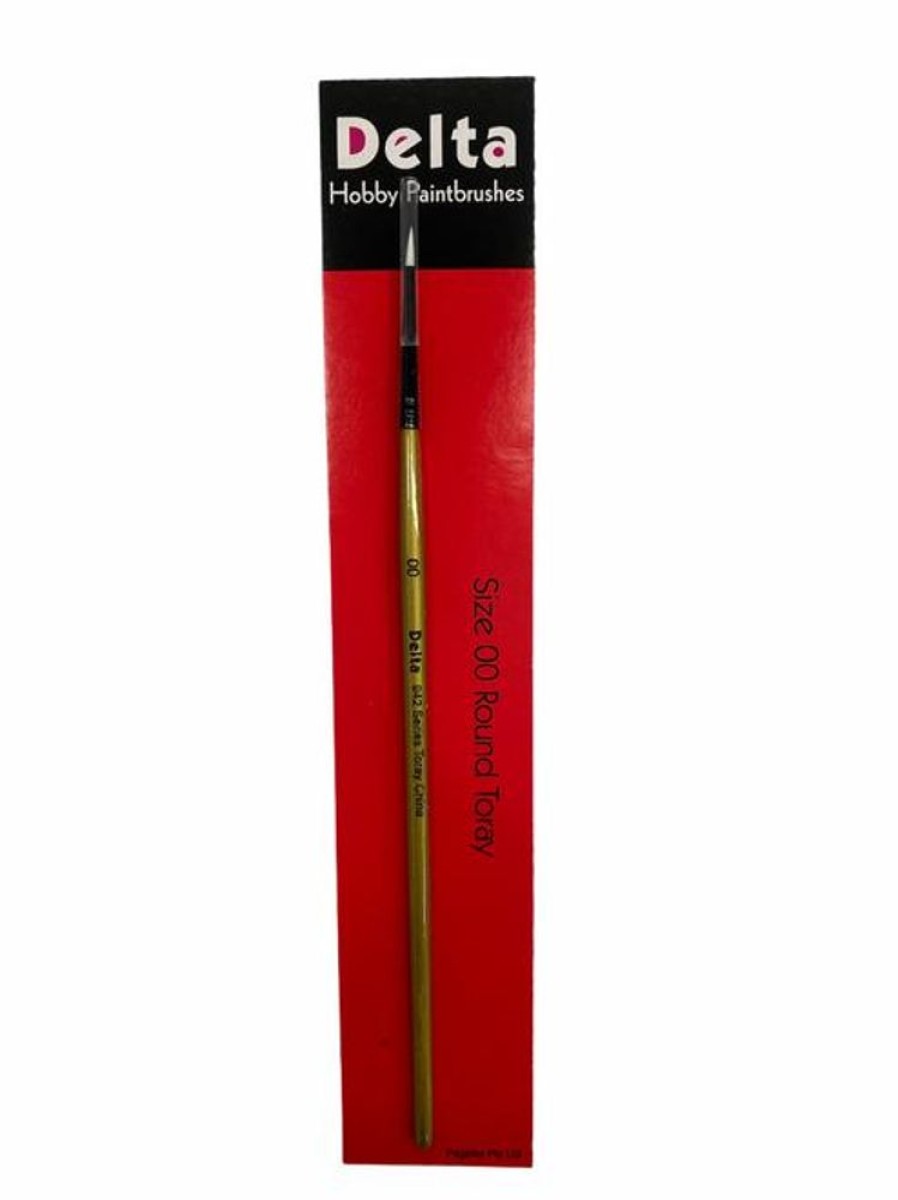 Delta Brushes | Accessories Delta Delta Paintbrush Size 00 Round Toray