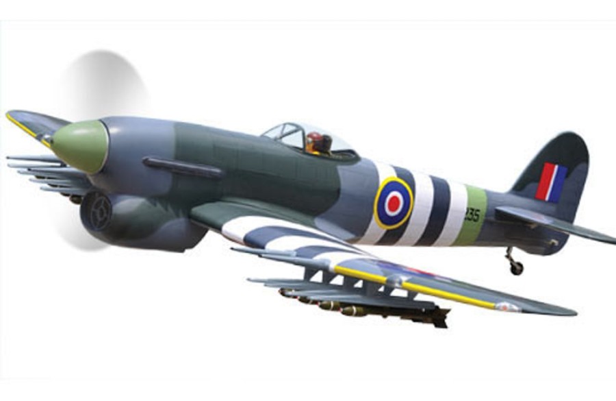 Planes Dynam Lastest Dynam Hawker Tempest V2 W/Retracts 1250Mm (49") Wingspan - Srtf + Stablizer (Dy8959)