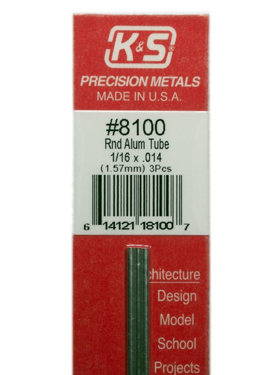 Aluminium | Accessories K&S K&S Aluminium Tube 1/16" X 12" #8100