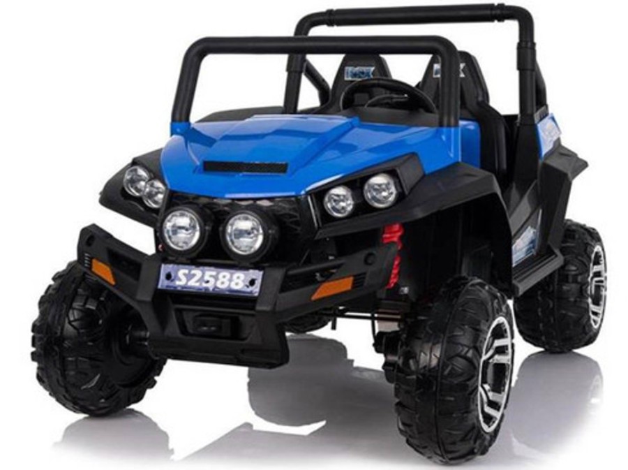 Ride On Softsunshine New 24V Polaris Style 2 Wheels Drive Ride On Two Seats W/ Rubber Tyres (Blue)