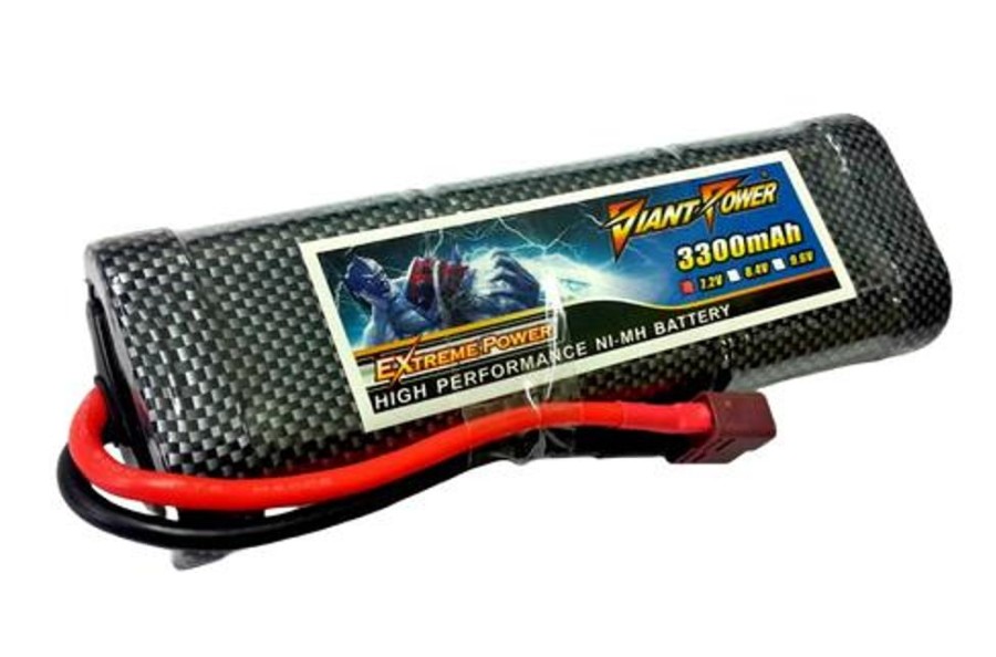 Ni-Mh / Ni-Cd Batteries | Batt/Charger Giant Power Giant Power 7.2V 3300Mah 10C Nimh Battery W/ T-Plug