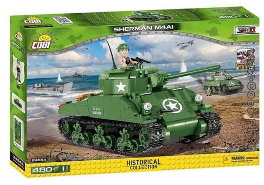 Model & Die-Cast Cobi Cobi - Small Army 2464 - World War Ii - Sherman M4A1 480Pcs