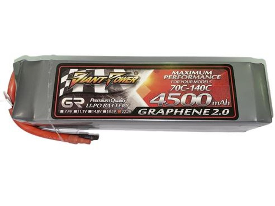 Lithium Polymer Batteries | Batt/Charger Giant Power Giant Power Graphene 6S 22.2V 4500Mah 70C Li-Po W/ No-Plug