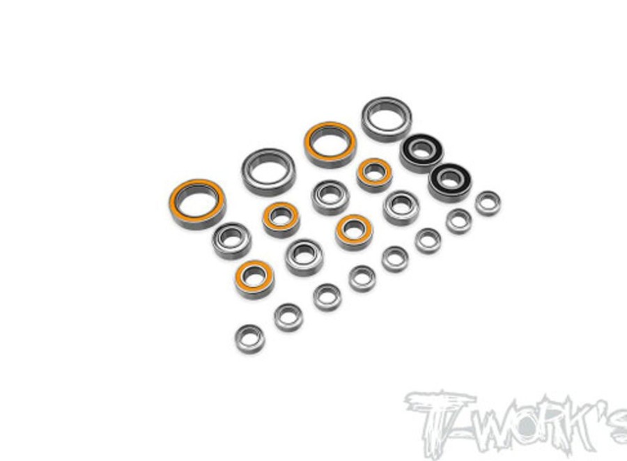 Bearings | Parts T-Works T-Works - Precision Ball Bearing Set (For Team Associated Rc10 B6.4 / B6.4D) 22Pcs