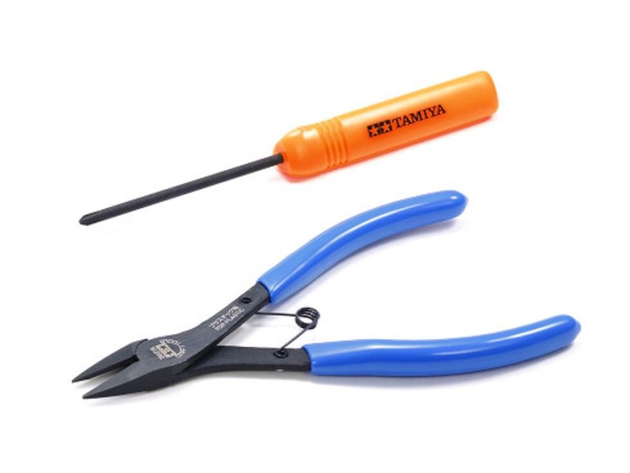 Craft Tools | Accessories Tamiya Tamiya - Mini 4Wd Tools (Side Cutter/(+) Screwdriver) [74158]