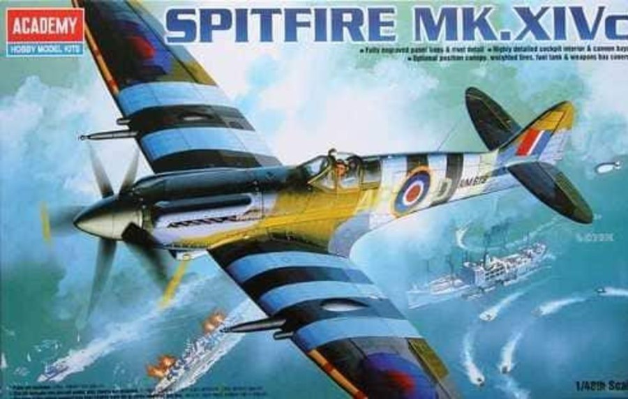 Aircraft | Model & Die-Cast Academy Academy 1/48 Spitfire Mk Xiv C Raf Fighter Plastic Model Kit [12274]