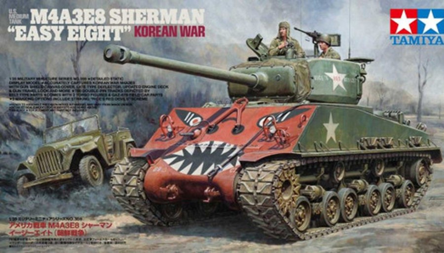 Military | Model & Die-Cast Tamiya Tamiya - 1/35 M4A3E8 Sherman Plastic Model Kit [35359]