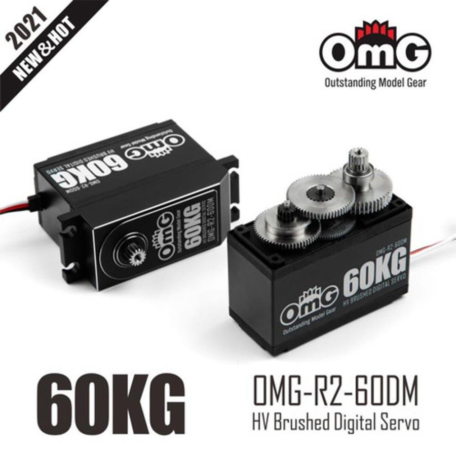 Omg Servos | Electronics OMG Omg 60Kg Hv Full Metal Gear Brushed Digital Servo For 1/5