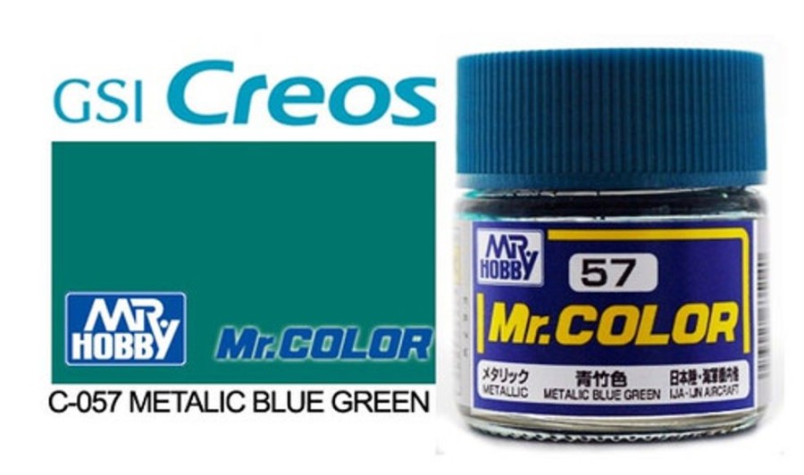 Mr. Hobby Paint | Accessories Mr Hobby Gunze - C057 Mr Color Metallic Blue Green