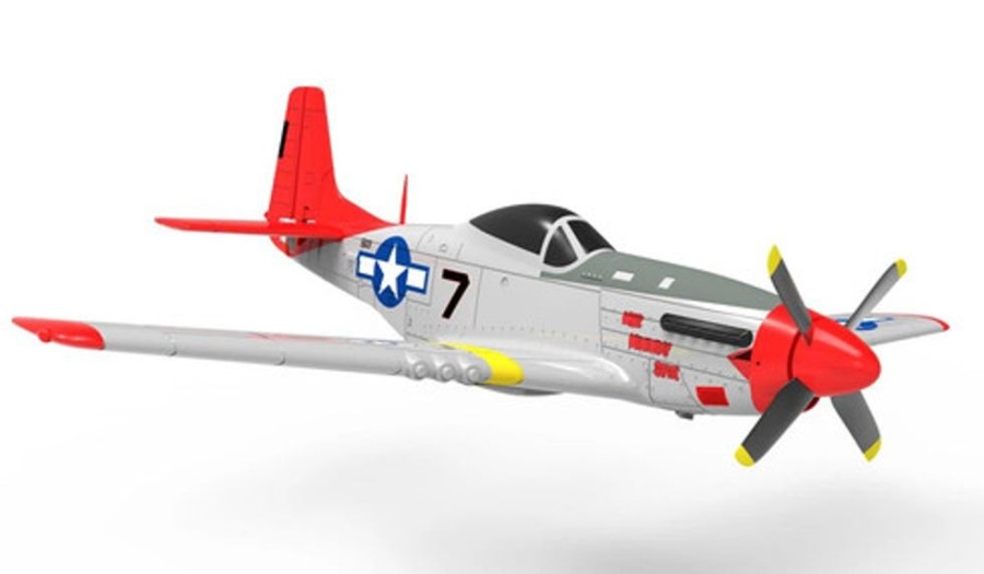 Planes Volantex Volantex Rc 768-1 Mustang P-51D 750Mm Wingspan Epo Warbird Rc Airplane Rtf ( With Stabilizer)