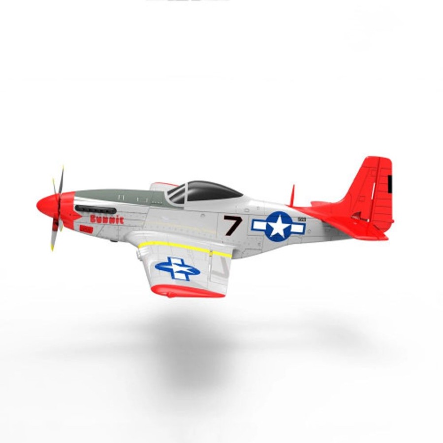 Planes Volantex Volantex Rc 768-1 Mustang P-51D 750Mm Wingspan Epo Warbird Rc Airplane Rtf ( With Stabilizer)