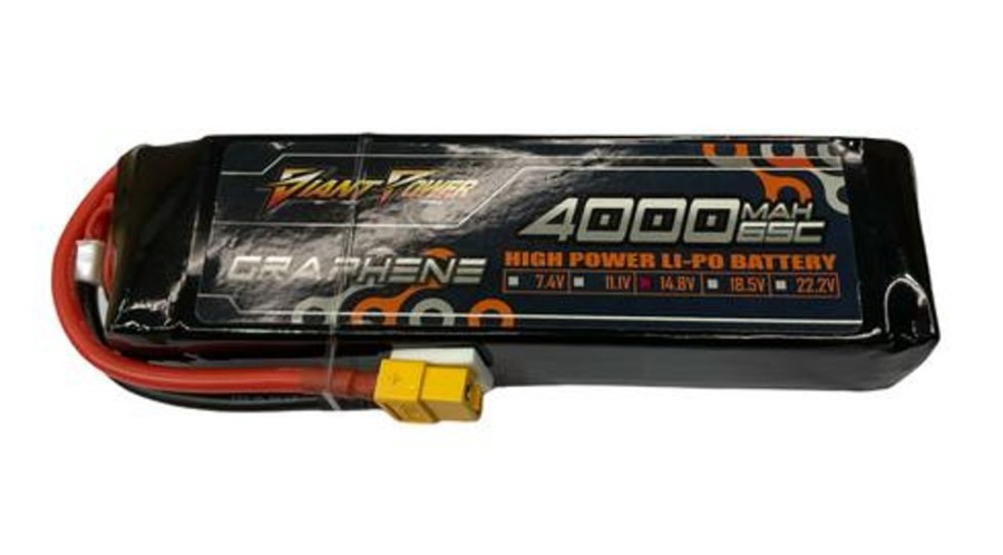 Lithium Polymer Batteries | Batt/Charger Giant Power Giant Power 4S 14.8V 4000Mah 65C Li-Po W/ Xt60 Plug