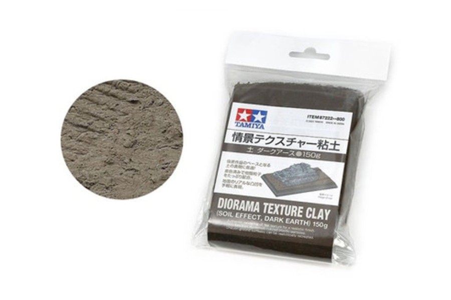 Tamiya Tools | Accessories Tamiya Tamiya 87222 Diorama Texture Clay - Soil Effect Dark Earth - 150G Clay