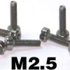 Accessories Hobby Station M2.5 Cup Head 12.9 Grade Steel Screws In Black (Pack Of 10)