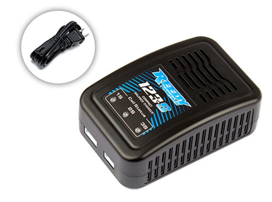 Entry Level Lipo Charger | Batt/Charger Team Associated Reedy 123-S Compact Single Channel Ac Balance Charger (Us) (2-3S/1.2A/15W)