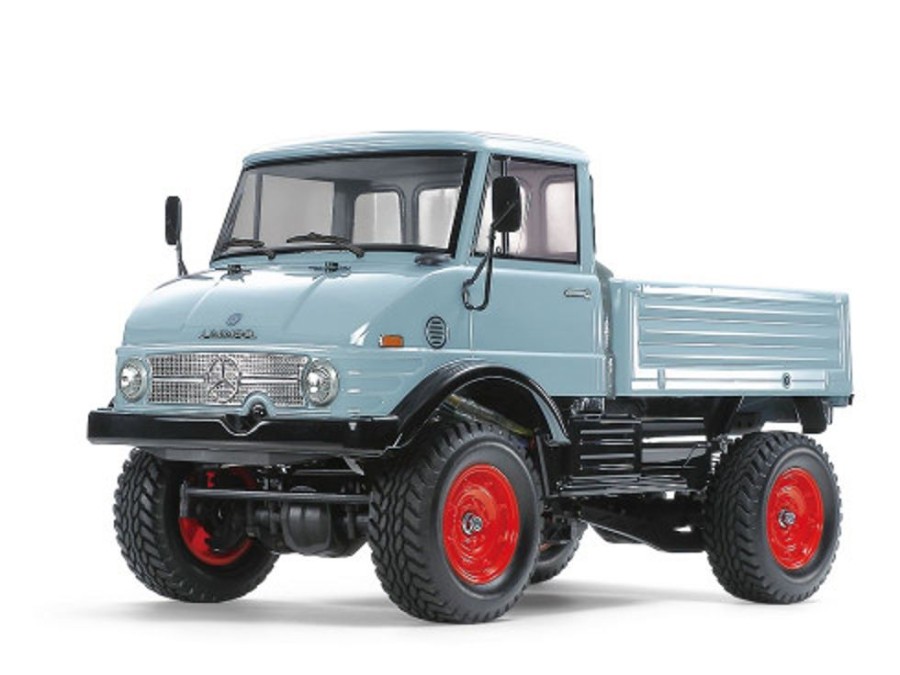 Cars/Tanks Tamiya Tamiya 47465- 1/10 R/C Mercedes-Benz Unimog 406 Series U900 (Blue-Gray Painted Body) (Cc-02) [Esc Included]