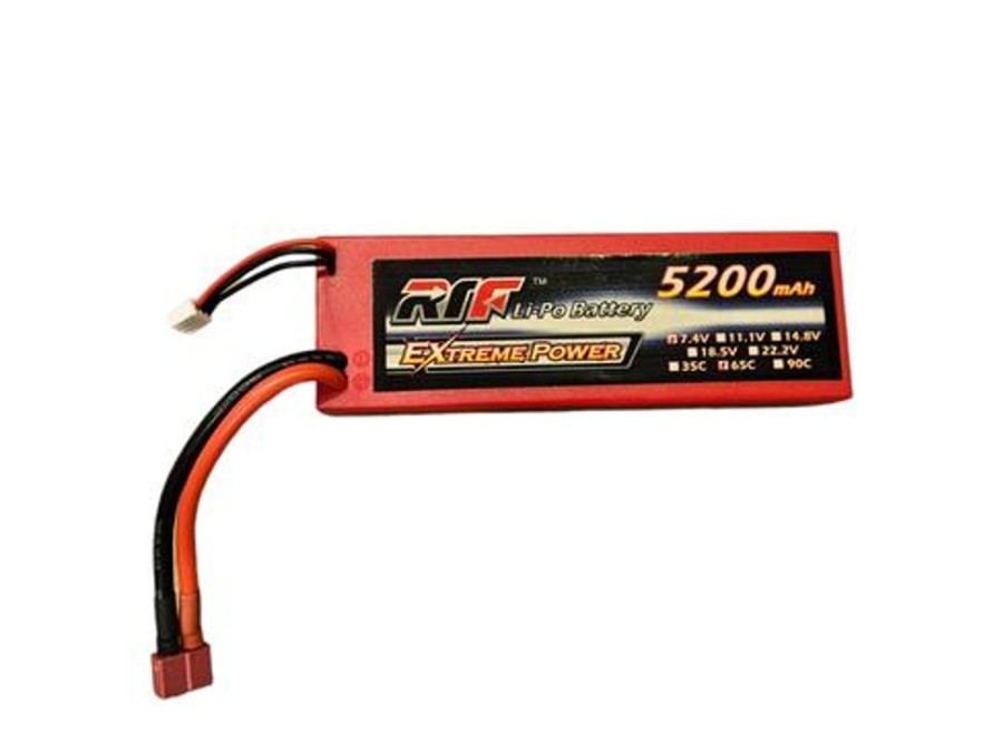 Lithium Polymer Batteries | Batt/Charger Giant Power Extreme Power Rtf 2S 7.4V 5200Mah 65C Hardcase Lipo Battery W/T-Plug